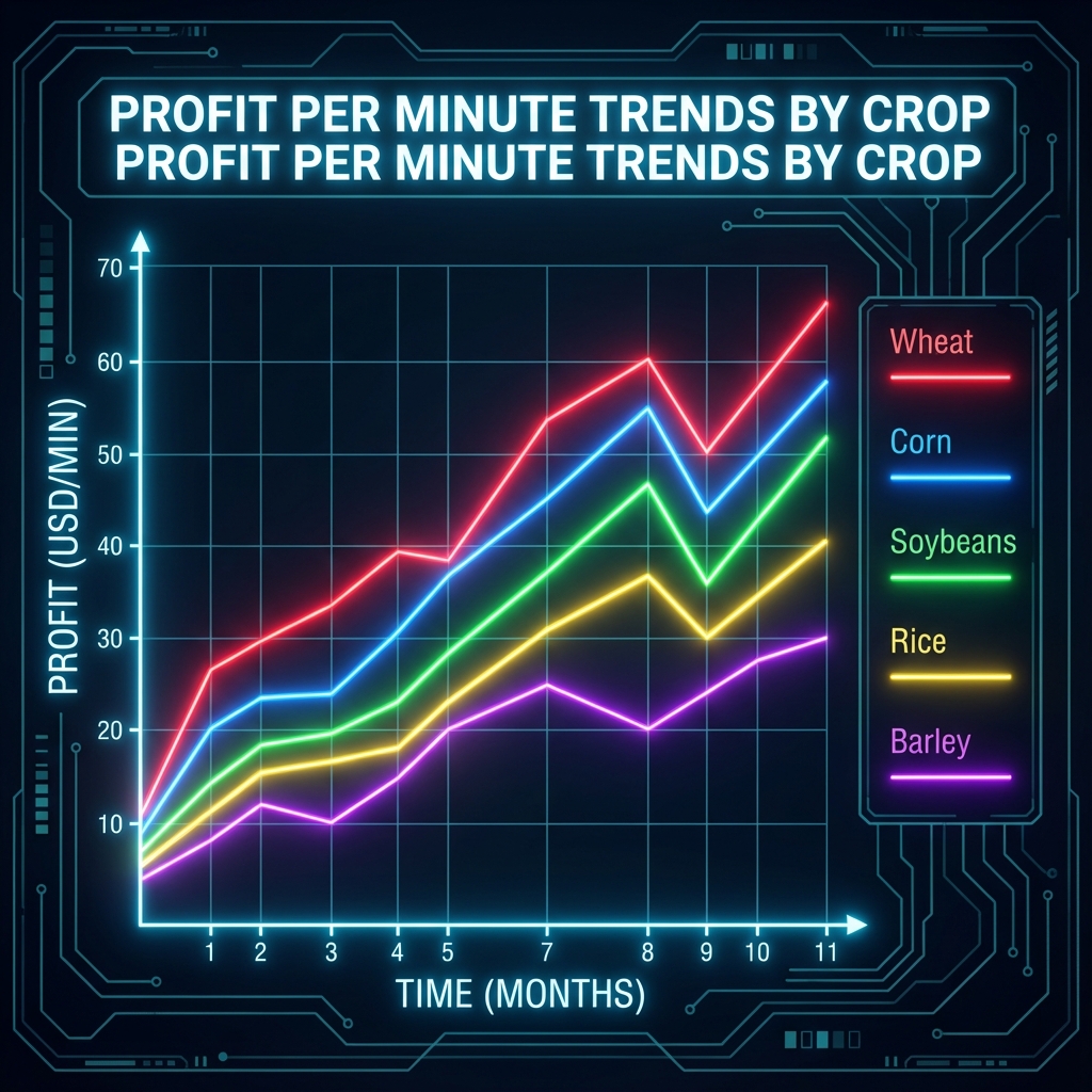 Profit per minute crop rankings